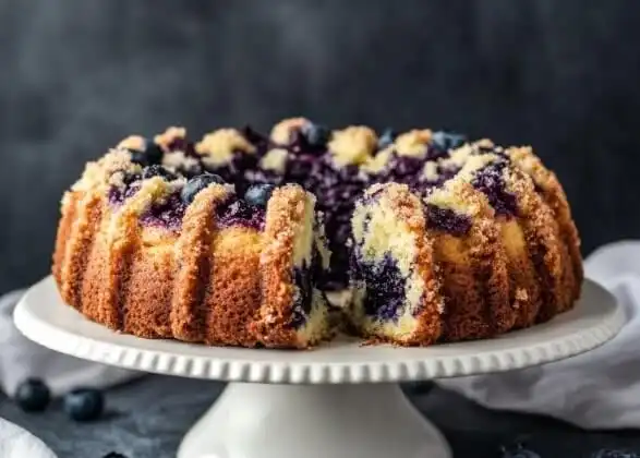 Cream Blueberry Coffee Cake