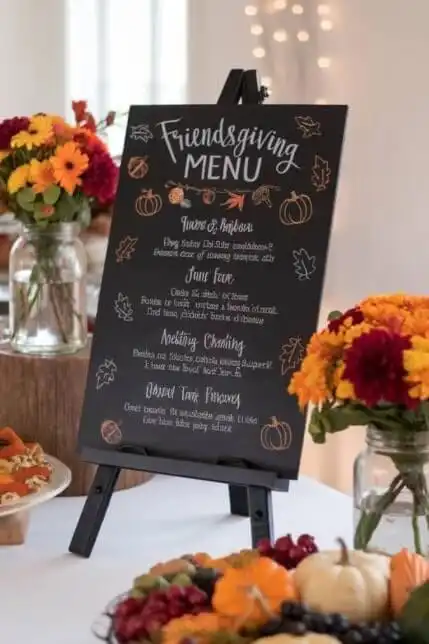 Friendsgiving dinner party decor ideas