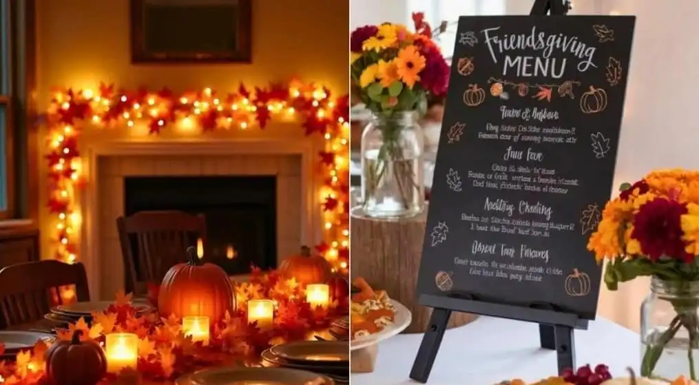 Friendsgiving dinner party decor ideas