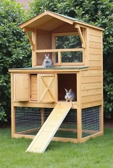 DIY outdoor rabbit hutch ideas