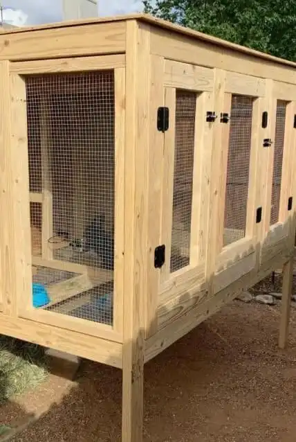 DIY outdoor rabbit hutch ideas