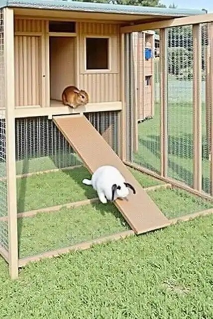 DIY outdoor rabbit hutch ideas