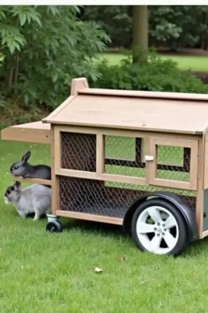 DIY outdoor rabbit hutch ideas