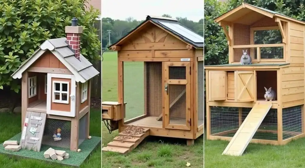 DIY outdoor rabbit hutch ideas