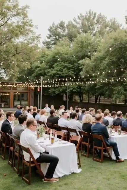 Small backyard wedding reception ideas