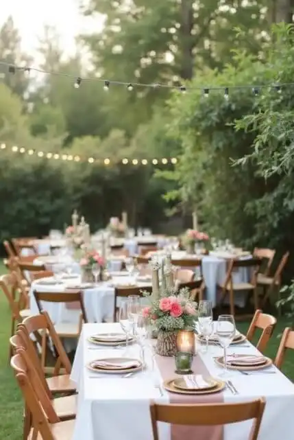 Small backyard wedding reception ideas