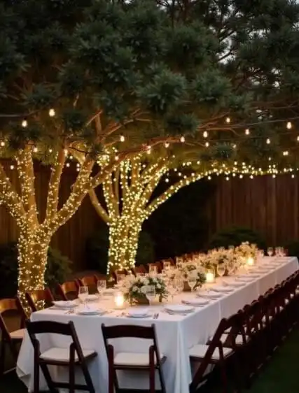 Small backyard wedding reception ideas