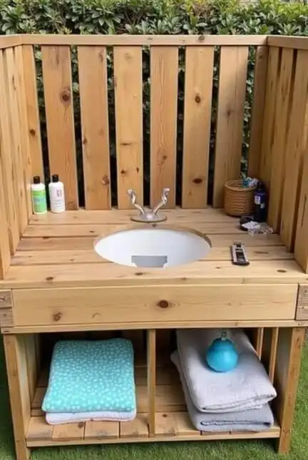 DIY outdoor dog bath station ideas