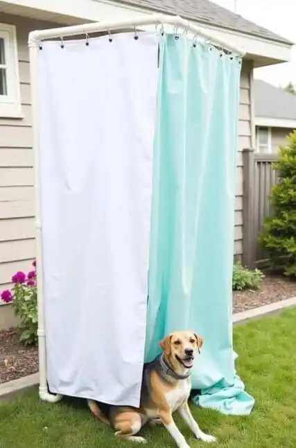 DIY outdoor dog bath station ideas