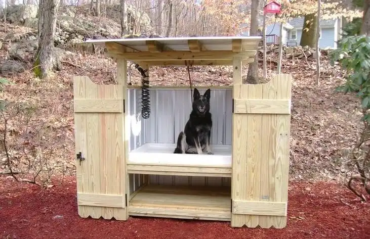 DIY outdoor dog bath station ideas