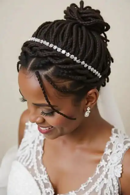 Dreadlock wedding hairstyles 2025