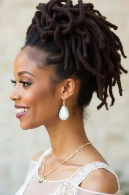 Dreadlock wedding hairstyles 2025