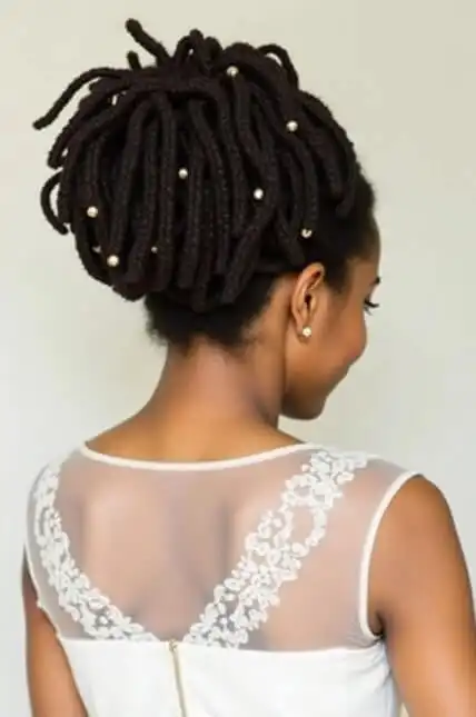 Dreadlock wedding hairstyles 2025