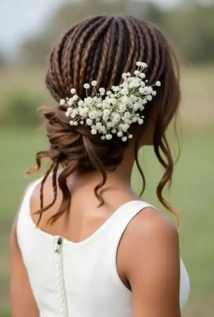 Dreadlock wedding hairstyles 2025