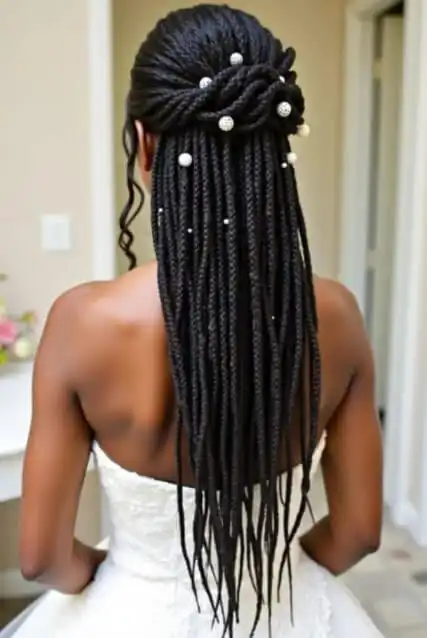 Dreadlock wedding hairstyles 2025