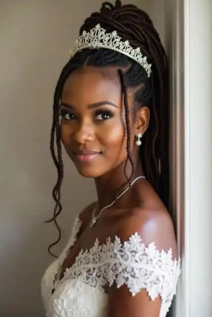 Dreadlock wedding hairstyles 2025