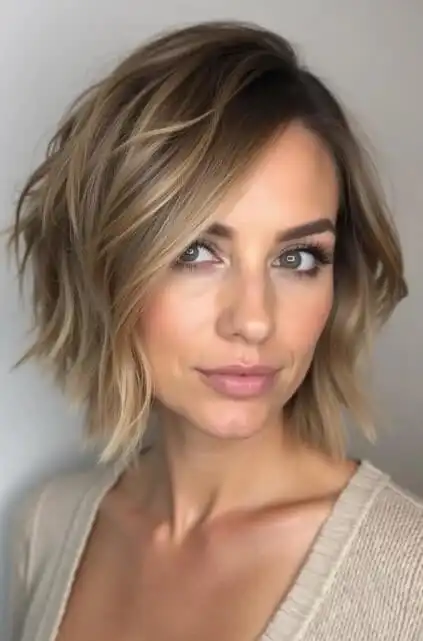 Stacked bob haircut ideas 2025