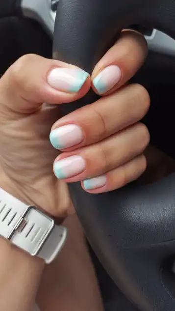 Spring ombre nails