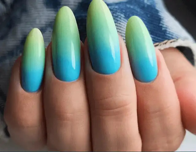 Spring ombre nails