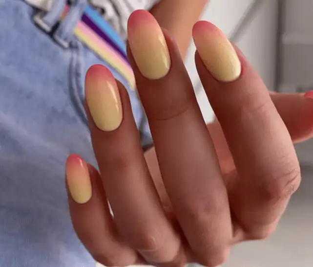 Spring ombre nails