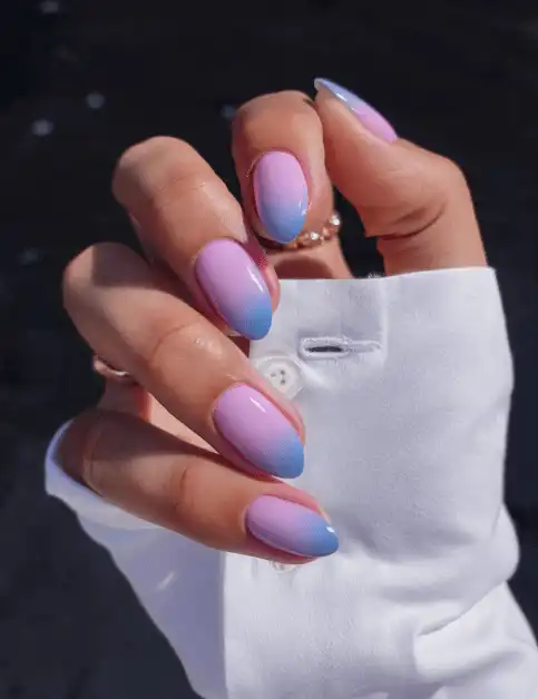 Spring ombre nails