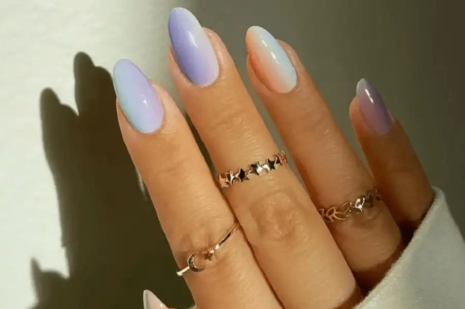 Spring ombre nails